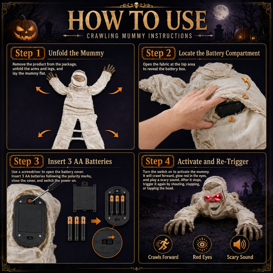 Halloween Creepy Crawling Mummy