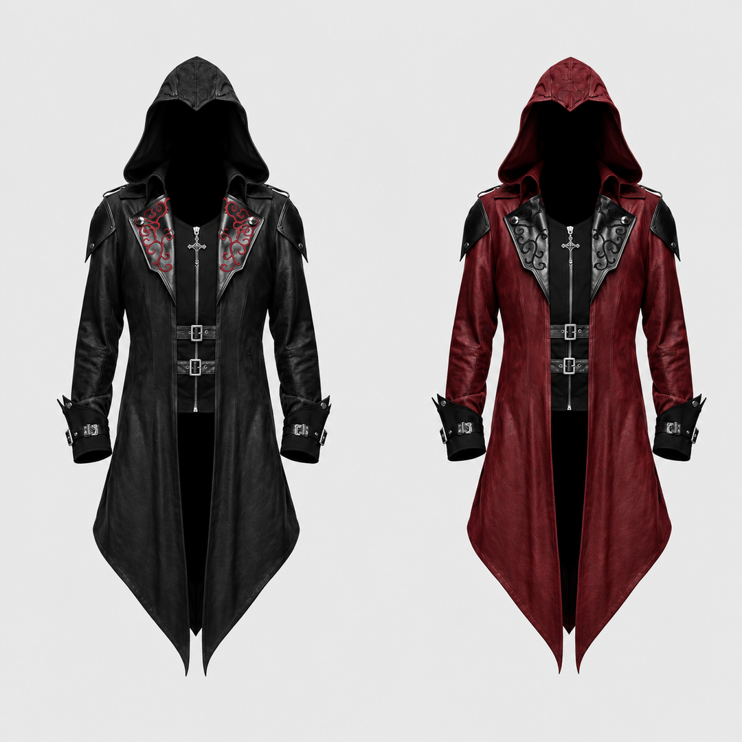 Men’s Gothic Hooded Medieval Coat