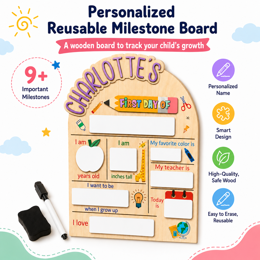 Personalized Reusable Milestone Board