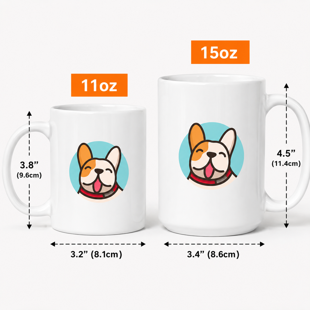 Personalized Dog Dad Mug – Custom Pet Photo Father’s Day Coffee Mug
