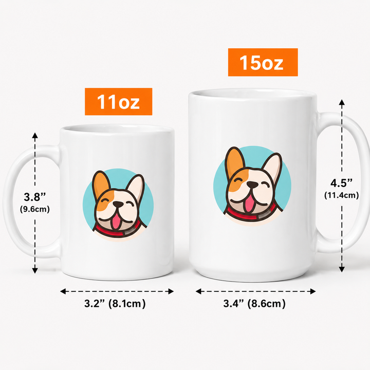 Personalized Dog Dad Mug – Custom Pet Photo Father’s Day Coffee Mug
