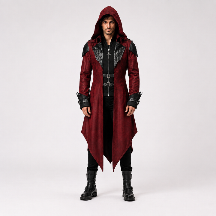 Men’s Gothic Hooded Medieval Coat