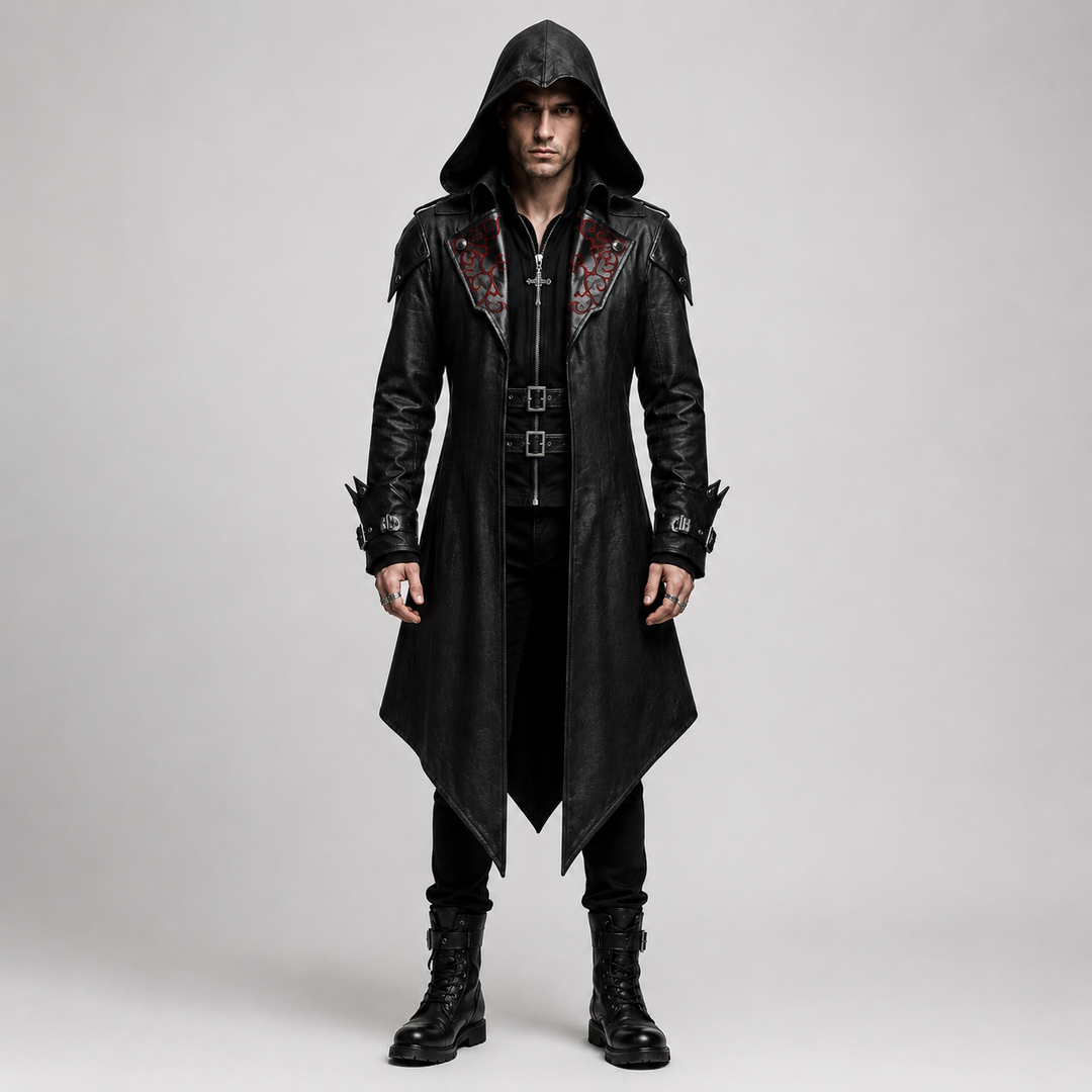 Men’s Gothic Hooded Medieval Coat