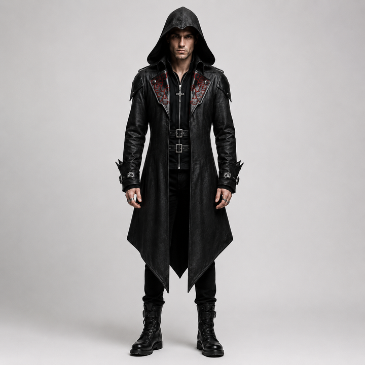 Men’s Gothic Hooded Medieval Coat